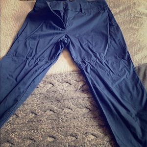 Navy Ann Taylor factory cropped pants size 8
